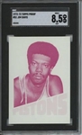 1972 Topps #51 Jim Davis 9 card progressive proof.